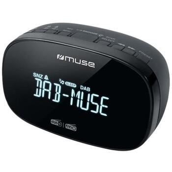 Muse радиобудильник M-150CDB, DAB/DAB+/FM, 20 предустановленных станций, 2 будильника, ЖК-дисплей, AUX вход, черный (M-150CDB)
