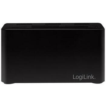Logilink CR0046 док-станция для ноутбука, USB-C 3.2 Gen 1, 8-в-1, 3x USB-A 3.0, 1x USB-C, SD/microSD/M2/MS/CF, 5 Гбит/с, черная (CR0046)