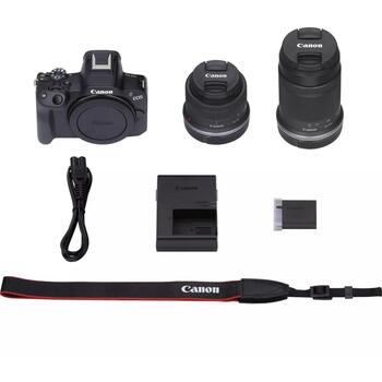 Canon Беззеркальная камера EOS R50, 5811C023, 24,2 МП, ISO 100-32000, 2,95'', Wi-Fi, видеозапись, CMOS (5811C023)