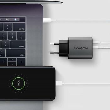 Axagon настенный зарядное устройство ACU-PQ67 67W, 2xUSB-A 30W, USB-C 67W, адаптер питания, быстрая зарядка, защита от перегрузки (ACU-PQ67)
