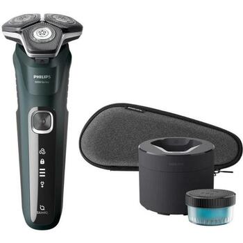 Philips skuveklis S5884/50, 3 galvas, 60min, akumulators, ātra uzlāde, mazgājami asmeņi, ceļojumu soma (S5884/50)