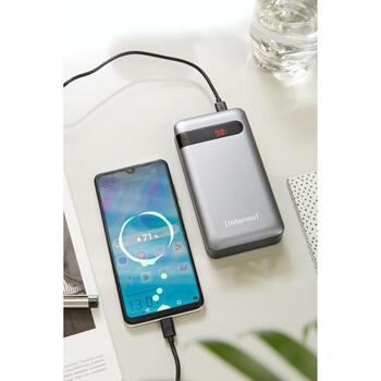 Intenso Power Bank PD20000 20000 мАч, USB-C PD In/Out, microUSB In, USB-A QC Out, 2 устройства (7332354)