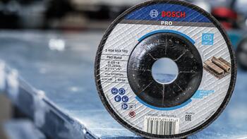 Slīpēšanas disks,izliekts Metālam,115X22X6 mm, Mazām leņķa slīpmašīnām PRO METAL SLĪPRIPA, 2608603181, BOSCH (2608603181)