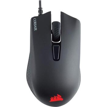 Corsair vadu optiskā spēļu pele HARPOON RGB PRO CH-9301111-EU, 12000 DPI, USB-A, 6 pogas, 1.8 m kabelis, RGB apgaismojums (CH-9301111-EU)