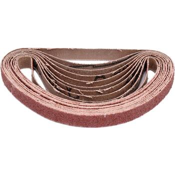 Yato slīplente YT-09744, 10 gab, P80, 10x330 mm, bezgalīga, audekls, alumīnija oksīds, metāls, koks (YT-09744)