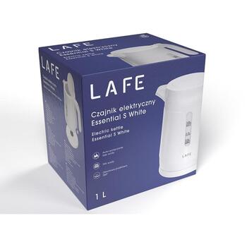 Lafe Электрический чайник Essential S LAFCZA47544, 1.0 л, 1500 Вт, белый, 360° поворотная база, индикатор уровня воды (LAFCZA47544)