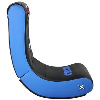 Subsonic Игровое кресло-качалка SA5729-BS2, 80см, 10кг, черный/синий, синтетическая кожа, функция качания (SA5729-BS2)