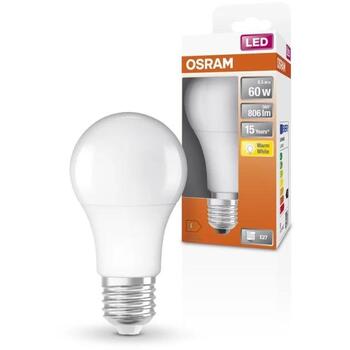 Osram Лампа Classic A 4058075127357, 8.5 W, 806 lm, E27, Теплый белый, 2700 K, 15000 h (4058075127357)