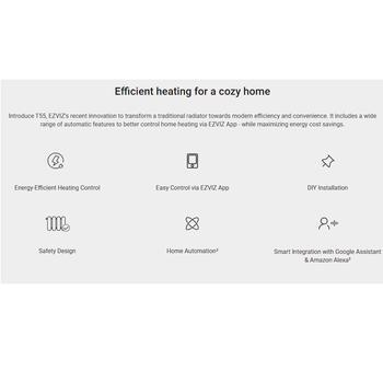 Ezviz CS-T55 умный термостат для радиатора, 5-30°C, ±0.1°C, Zigbee 3.0, Apple HomeKit, белый (CS-T55)