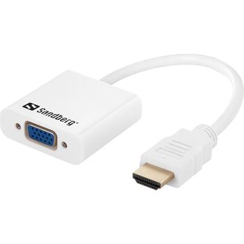 Sandberg HDMI в VGA+Audio конвертер 508-77, HDMI A тип мужской, VGA, 3,5 мм, RoHS (508-77)