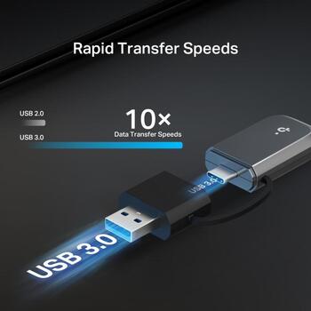 TP-Link BE3600 Dual Band Wi-Fi 7 Mini Wireless USB адаптер Archer TBE230U, 2.4 GHz, 5 GHz, 802.11ax, 688 Mbps, 2882 Mbps (Archer TBE230U)