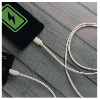 Emos USB кабель SM7027W, 1м, белый, 2.0, 60W, 3A, 480Mbit/s, C-C, PVC (SM7027W)