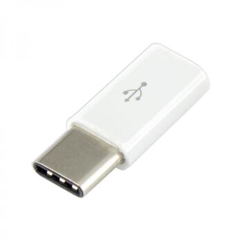 Sbox Адаптер AD.USB-C W, microUSB F, TYPE-C M, 480 Mbps, черный (AD.USB-C W)