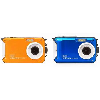 Easypix Цифровая фотокамера Aquapix W3027 Wave Marine 10034, 5MP, 2.7 дюйма, 4x цифровой зум, водонепроницаемая до 3 м, синяя (10034)