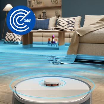 Philips робот-пылесос XU5000/10, мешок для пыли, 0.26 L, 66 дБ, Li-Ion 4800 мАч, 200 мин, Wi-Fi, 1.5 м шнур, 4 уровня всасывания (XU5000/10)