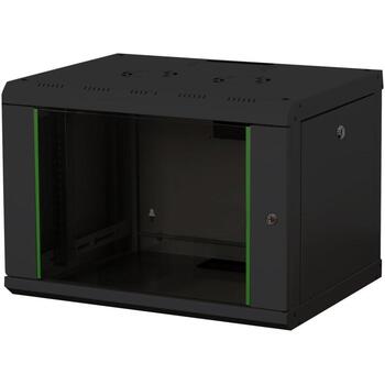 Digitus Sienas montāžas skapītis DN-19 07-U-SW, IP20, stikla durvis, 305-370mm, 100kg, 420x600x450mm (DN-19 07-U-SW)