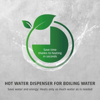 Быстрый диспенсер мгновенного горячего водоснабжения 2600W 2.5 L нержавеющая сталь чёрный серебристый HW616 01896 Caso (01896)