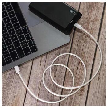 Emos USB кабель SM7027W, 1м, белый, 2.0, 60W, 3A, 480Mbit/s, C-C, PVC (SM7027W)