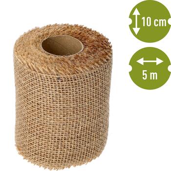 Bioogrod Jūtu lente 10 cm / 5 m 710014, 10 cm, 5 m, 0.121 kg, 100% bioloģiski noārdāma, izturīga, daudzfunkcionāla (710014)
