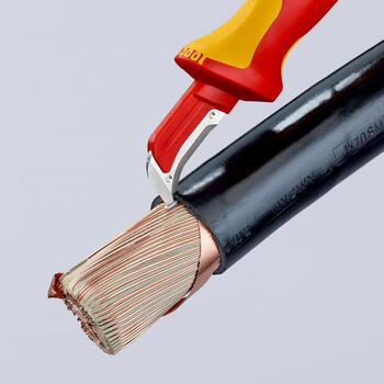 Нож для снятия изоляции проводов VDE, 1000В 9855 KNIPEX (98 55)