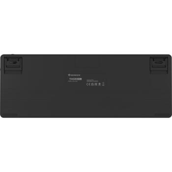 Genesis Thor 430 TKL spēļu klaviatūra NKG-2346, 3000 mAh, 2.4 GHz, Bluetooth, USB, US, lineārie slēdži, RGB, melna (NKG-2346)