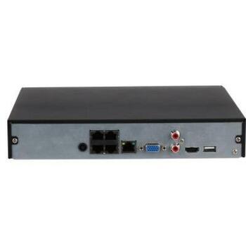 Dahua NVR4104HS-P-4KS3 сетевой видеорегистратор 4CH 4PoE, 8x 1080p@30 fps, 4x 4 MP@30 fps, 80/80/60 Mbps, 12 MP, AI, EPTZ (NVR4104HS-P-4KS3)