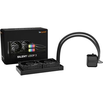 Be Quiet CPU Dzesētājs Silent Loop 3 BW024, 240mm, 2 ventilatori, 130.3m³/h, 3.96mmH2O, FDB, ARGB, 3 gadi (BW024)