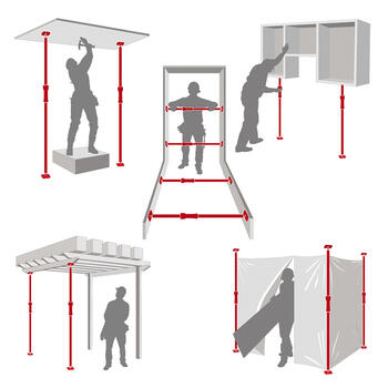 Regulējams atbalsta stienis Multi-Prop P1 60-100 cm (24