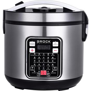 Brock MC 3203 мультиварка, 5 л, 900 Вт, 32 программы, корпус из нержавеющей стали, дисплей, таймер (MC 3203)