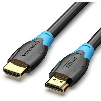 Vention HDMI kabelis 0.75M AACBE, 4K 60Hz, 18 Gbit/s, 3D, zelta savienotāji, melns (AACBE)