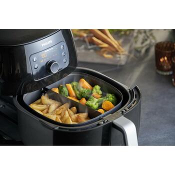 Philips karstā gaisa friteris piederumu komplekts HD9950/00, tērauds, 198 mm dziļums, 215 mm platums, 73 mm augstums (HD9950/00)