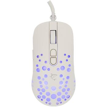 White Shark Мышь TRISTAN-W-2 GM-9004, 91g, 143mm, 65mm, 38mm, 6 кнопок, 1.8m, 50-12800 DPI, RGB, программируемые кнопки (TRISTAN-W-2)