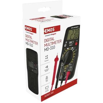 Emos Мультиметр MD-310 M3620N, 150 × 75 × 35 мм, 20 мА – 10 А, 200–300 В, 200 мВ – 300 В, 3,5 разряда, ручной, да, да, да (M3620N)