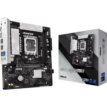 Mainboard|ASROCK|Intel H810|LGA 1851 (Socket V1)|micro ATX|RAM DDR5-SDRAM|2xSlots|Wi-Fi Yes|Bluetooth Yes|1xNumber of M.2 (M) slots|H810M-XGEN5 (H810M-X GEN5)