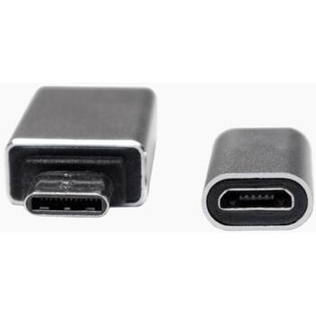 Logilink USB адаптер AU0040, USB 3.1 C на USB 3.0 A, Micro USB 2.0, 2 шт, алюминий, Plug and Play (AU0040)