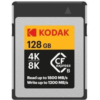 Kodak CFexpress Type B 128GB EKMCFX128GK, 128GB, 1800MB/s, 1200MB/s, CFexpress, PCIe Gen 3.0 (EKMCFX128GK)