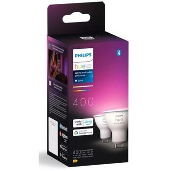 Philips Лампочка GU10 929003666502 400 Лм, 4.2 Вт, 6500 K, Bluetooth/ZigBee, 2 шт. (929003666502)