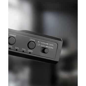 Sandberg USB 3.2 клонер и док 136-49, 10 Гбит/с, 2x, M.2, NVMe, SATA, USB 3.2 Gen 2, черный (136-49)