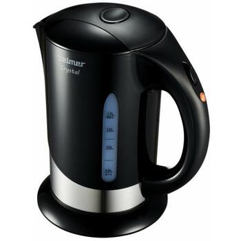 Zelmer Чайник ZCK7630B 71505089P, 1850-2200W, 1.7l, черный, скрытый нагревательный элемент, 360° поворот, индикатор уровня воды (71505089P)