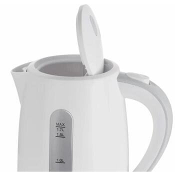 Zelmer ZCK7616S чайник, 71504445P, 2200W, 1.7л, пластик, скрытый нагревательный элемент, поворотное основание 360°, фильтр, STRIX (71504445P)