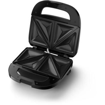 Philips SANDWICH MAKER HD2331/90, 750W, 220-240V, 50-60Hz, 2 sviestmaizes, melns, PF korpuss, LED indikatori (HD2331/90)