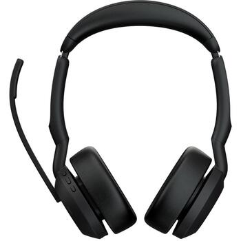 Jabra austiņas Evolve2 55 25599-999-899, 28mm, 20-20000Hz, Bluetooth 5.2, USB-C, 18h, ANC, mikrofons (25599-999-899)