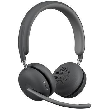 Logitech Zone Wireless 2 981-001152, bezvadu austiņas, 40mm, ANC, Bluetooth 5.2, 50m, 15h/22h, Microsoft Teams (981-001152)