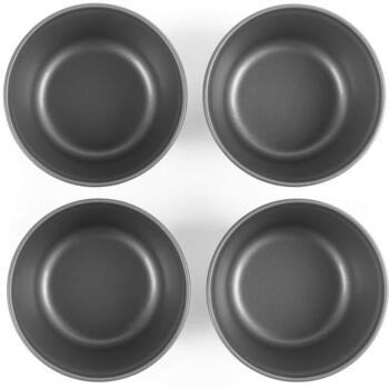 Salter Форма для выпечки BW14468, 4 шт., 9см, углеродная сталь, серый, антипригарное, можно мыть в посудомоечной машине (BW14468)