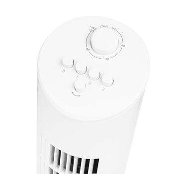 Eurom VTW 31 White башенный вентилятор для охлаждения помещений 60W осцилляция 3 скорости таймер чёрный (385625)