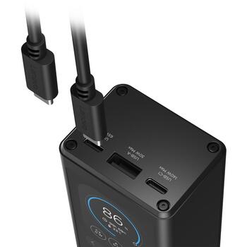 Lenovo 40AL140WWW 140W умный power bank для ноутбука, 20000mAh, Li-Ion, 2xUSB-C, 1xUSB-A, 5A, 28V, дисплей, черный (40AL140WWW)