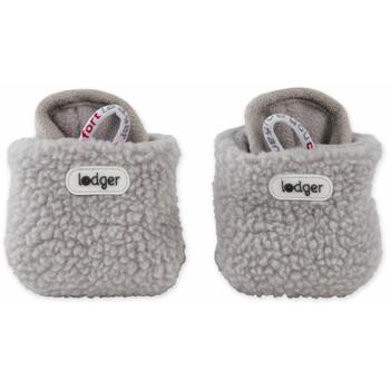 Lodger Teddy тапочки SLT 329_6-12, 6-12м, серые, 100% полиэстер, Velcro, нескользящая подошва, 40°C (SLT 329_6-12)