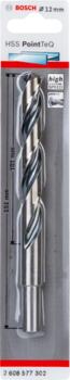 Urbis metālam PointTeQ 12 x 101 x 151 mm,1 gab., Urbjmašīnām/skrūvgriežiem POINTTEQ HSS SPIRĀLVEIDA URBIS, 2608577302, BOSCH (2608577302)