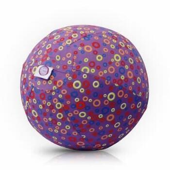 Buba Bloon Circles Purple lateksa balons ar auduma pārvalku, 040376, 30 cm, 1 pārvalks + 3 baloni, 100% kokvilna, no 4 mēn. (040376)