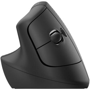 Logitech USB оптическая беспроводная вертикальная мышь/черная Lift 910-006474, 4000 DPI, 4 кнопки, RF беспроводная + Bluetooth (910-006474)